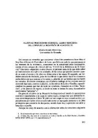 Algunas precisiones sobre el "Libro Tercero" del "Libro de la Montería" de Alfonso XI / María Isabel Montoya | Biblioteca Virtual Miguel de Cervantes
