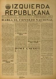 Izquierda Republicana. Año VIII, núm. 59, abril de 1950 | Biblioteca Virtual Miguel de Cervantes