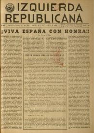 Izquierda Republicana. Año XVII, núm. 99, enero-febrero de 1956 | Biblioteca Virtual Miguel de Cervantes