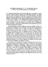 Antonio Palomino y la tradición de la literatura emblemática en España / Karl-Ludwig Selig | Biblioteca Virtual Miguel de Cervantes