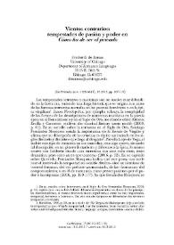 Vientos contrarios: tempestades de pasión y poder en "Cómo ha de ser el privado" / Frederick de Armas | Biblioteca Virtual Miguel de Cervantes
