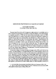 Monstruos políticos en "El Valle de los Caídos" / Luis Lorenzo-Rivero | Biblioteca Virtual Miguel de Cervantes