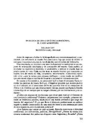En busca de una conciencia nacional. El caso argentino / Solomon Lipp | Biblioteca Virtual Miguel de Cervantes