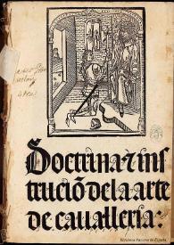 Doctrinal de los caballeros  | Biblioteca Virtual Miguel de Cervantes