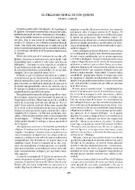  El idealismo moral de Don Quijote  / Eduardo Francolí | Biblioteca Virtual Miguel de Cervantes