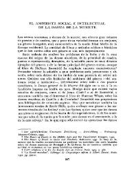  El ambiente social e intelectual de la danza de la muerte  / Alan David Deyermond | Biblioteca Virtual Miguel de Cervantes