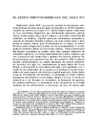 El léxico hispanoamericano del siglo XVI / Peter Boyd-Bowman | Biblioteca Virtual Miguel de Cervantes