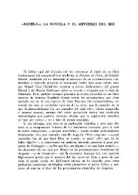 "Niebla": la novela y el misterio del ser / Paul R. Olson | Biblioteca Virtual Miguel de Cervantes