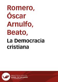 La Democracia cristiana | Biblioteca Virtual Miguel de Cervantes