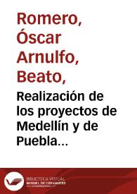 Realización de los proyectos de Medellín y de Puebla en las comunidades populares | Biblioteca Virtual Miguel de Cervantes