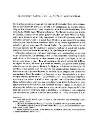 El hombre salvaje en la novela sentimental / A. D. Deyermond | Biblioteca Virtual Miguel de Cervantes
