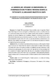 "La sombra del iceberg": un documental de investigación en primera persona sobre la fotografía "El miliciano muerto" de Capa / Nekane Parejo | Biblioteca Virtual Miguel de Cervantes