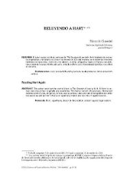 Releyendo a Hart / Riccardo Guastini; traducción de José María Sauca | Biblioteca Virtual Miguel de Cervantes