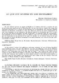 Lo que son mujeres en los escenarios / Rafael González Cañal | Biblioteca Virtual Miguel de Cervantes