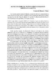 De nuevo sobre el motivo ornitológico en "Fortunata y Jacinta" / Leonardo Romero Tobar | Biblioteca Virtual Miguel de Cervantes