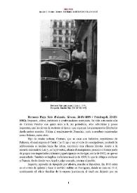 Hermoso Plaja Saló (Palamós, Girona, 28-IV-1889-Palafrugell, 23-III-1982) [Semblanza] / Ignacio C. Soriano Jiménez | Biblioteca Virtual Miguel de Cervantes