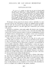 Belleza de las cosas honestas / Giovanni Papini | Biblioteca Virtual Miguel de Cervantes