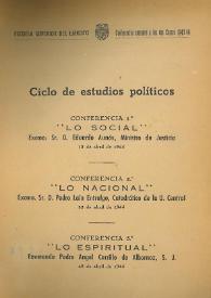 Lo nacional / Pedro Laín Entralgo | Biblioteca Virtual Miguel de Cervantes