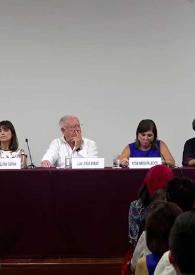 Informar y contar historia en la era digital. Mesa 2 / moderadora: Clara Elvira Ospina (directora periodística de América Televisión y Canal N). Intervienen: Ricardo Corredor Cure (director ejecutivo de la Fundación Nuevo Periodismo Iberoamericano), Julio Villanueva Chang (director fundador de la revista Etiqueta Negra), Rosa María Palacios (periodista) y J. J. Armas Marcelo (director de la Cátedra Vargas Llosa) | Biblioteca Virtual Miguel de Cervantes