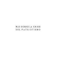 Más sobre la crisis del patriotismo / Miguel de Unamuno | Biblioteca Virtual Miguel de Cervantes