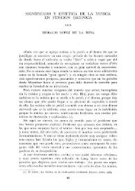 Significado y estética de la música en función escénica / por Horacio López de la Rosa | Biblioteca Virtual Miguel de Cervantes