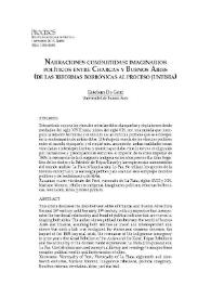 Narraciones compartidas: imaginarios políticos entre Charcas y Buenos Aires (de las reformas borbónicas al proceso juntista)  / Esteban de Gori | Biblioteca Virtual Miguel de Cervantes