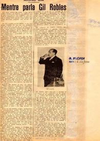 Mentre parla Gil Robles | Biblioteca Virtual Miguel de Cervantes