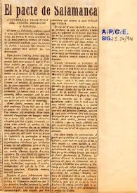 El pacte de Salamanca | Biblioteca Virtual Miguel de Cervantes
