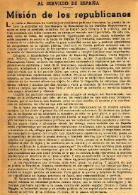 Misión de los republicanos | Biblioteca Virtual Miguel de Cervantes
