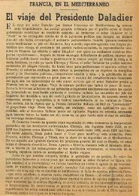 El viaje del Presidente Daladier | Biblioteca Virtual Miguel de Cervantes