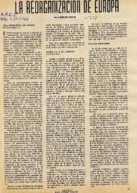 La reorganización de Europa / por Carlos Esplá | Biblioteca Virtual Miguel de Cervantes