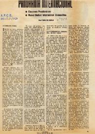 Elecciones presidenciales ; Nueva sindical internacional democráica / por Carlos Esplá | Biblioteca Virtual Miguel de Cervantes