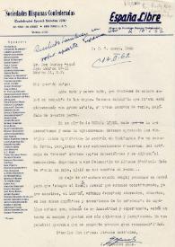 Carta de Jesús González Malo a Carlos Esplá. Nueva York, 7 de enero de 1962 | Biblioteca Virtual Miguel de Cervantes