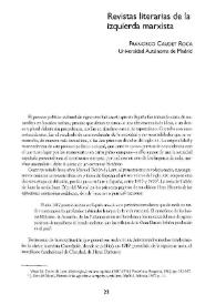 Revistas literarias de la izquierda marxista / Francisco Caudet Roca | Biblioteca Virtual Miguel de Cervantes