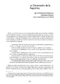 La Generación de la República / Julio Rodríguez Puértolas | Biblioteca Virtual Miguel de Cervantes