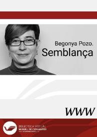 Begonya Pozo. Semblança | Biblioteca Virtual Miguel de Cervantes
