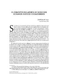 El concepto de Laporta de derechos humanos: matices y desacuerdos / Jahel Queralt Lange | Biblioteca Virtual Miguel de Cervantes