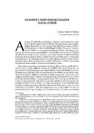 Deberes y responsabilidades hacia otros / Cristina Sánchez Muñoz | Biblioteca Virtual Miguel de Cervantes