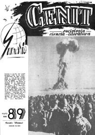 Cenit : Revista de Sociología, Ciencia y Literatura. Año VIII, núm. 89, mayo 1958 | Biblioteca Virtual Miguel de Cervantes