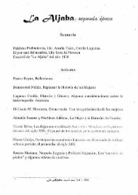 La Aljaba. Segunda Época: revista de estudios de la mujer. Volumen I, 1996 | Biblioteca Virtual Miguel de Cervantes