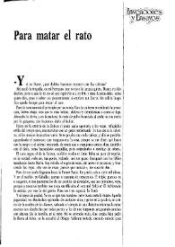 Para matar el rato / Gonzalo Santonja | Biblioteca Virtual Miguel de Cervantes