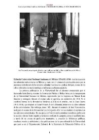 Editorial Universidad Nacional Autónoma de México (UNAM) (1910- ) [Semblanza] / Camilo Ayala Ochoa | Biblioteca Virtual Miguel de Cervantes