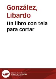 Un libro con tela para cortar | Biblioteca Virtual Miguel de Cervantes