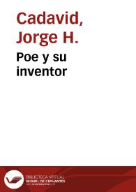 Poe y su inventor | Biblioteca Virtual Miguel de Cervantes