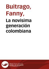 La novisima generación colombiana | Biblioteca Virtual Miguel de Cervantes