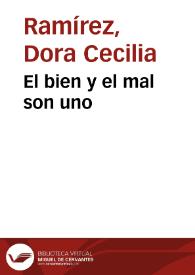 El bien y el mal son uno | Biblioteca Virtual Miguel de Cervantes