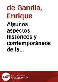 Algunos aspectos históricos y contemporáneos de la América Hispana | Biblioteca Virtual Miguel de Cervantes