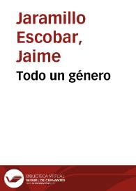 Todo un género | Biblioteca Virtual Miguel de Cervantes
