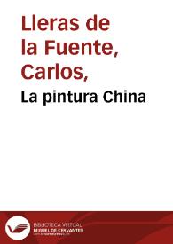 La pintura China | Biblioteca Virtual Miguel de Cervantes
