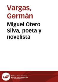 Miguel Otero Silva,  poeta y novelista | Biblioteca Virtual Miguel de Cervantes